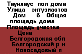 Таунхаус (пол дома) › Улица ­ энтузиастов › Дом ­ 67б › Общая площадь дома ­ 94 › Площадь участка ­ 8 › Цена ­ 3 000 000 - Белгородская обл., Белгородский р-н, Новосадовый п. Недвижимость » Дома, коттеджи, дачи продажа   